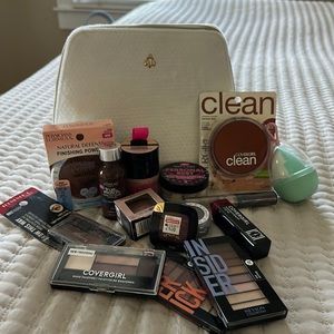 Guerlain makeup bag filled with great products